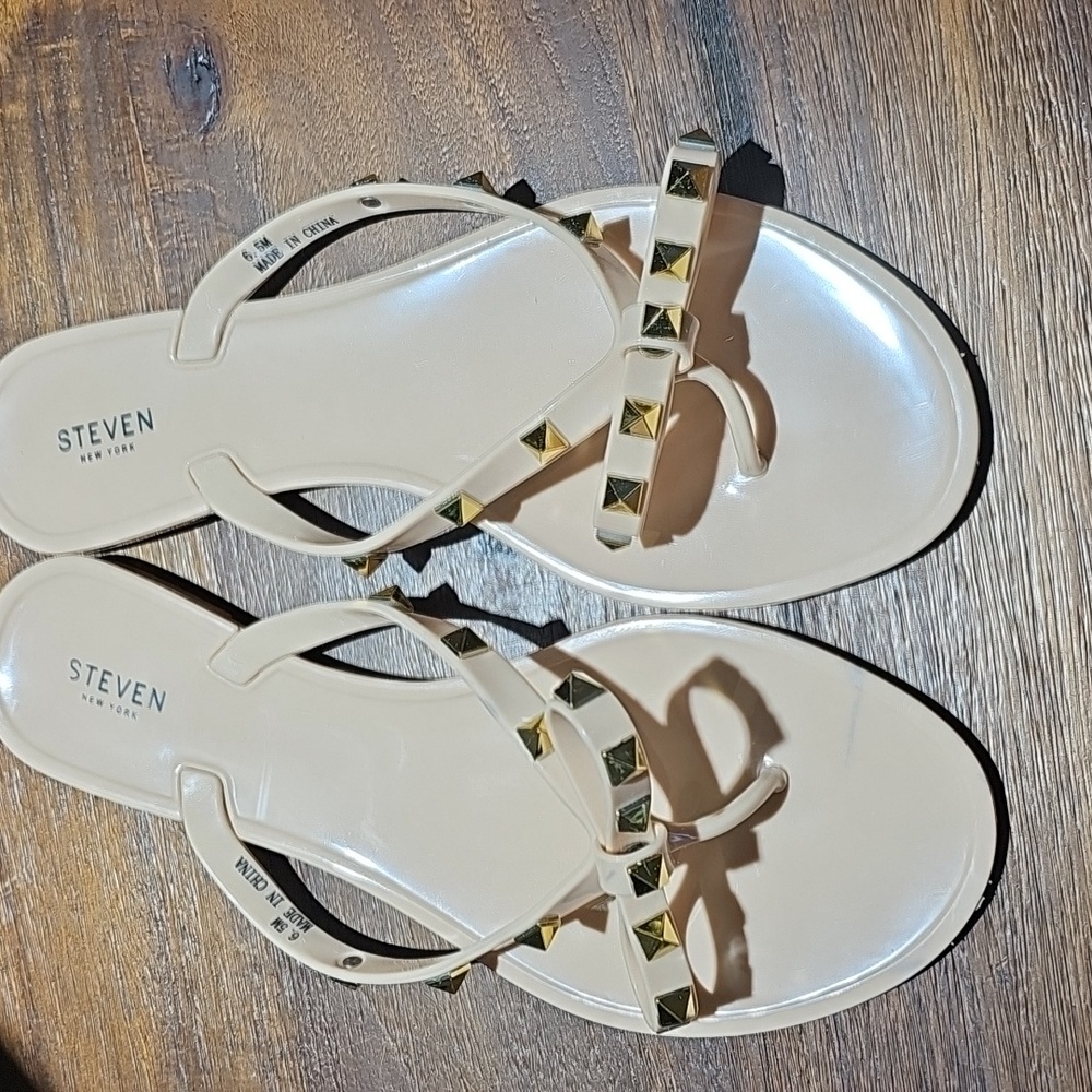 Steven New York Women's Sandals with Gold Studs